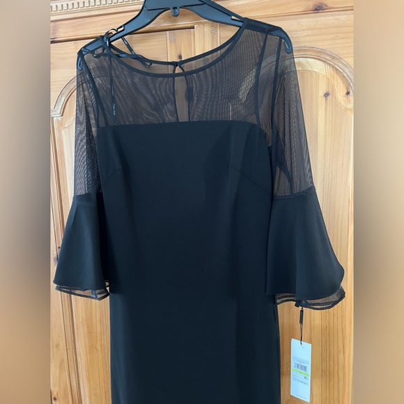 NWT Calvin Klein Black Evening Gown - Picture 3 of 6
